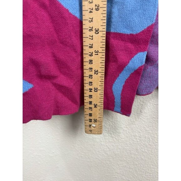 Soft Surroundings Color Burst Long Open Cardigan Size Medium Women’s Orange Red - Picture 4 of 9